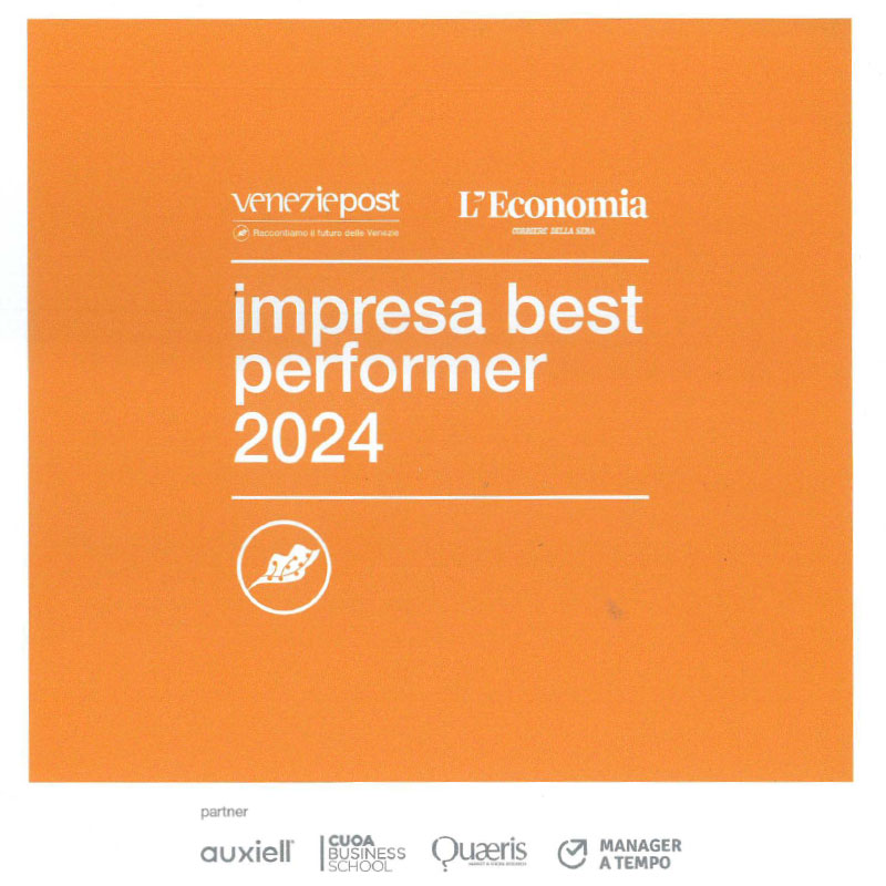 Premio Azienda BEST PERFORMER 2024